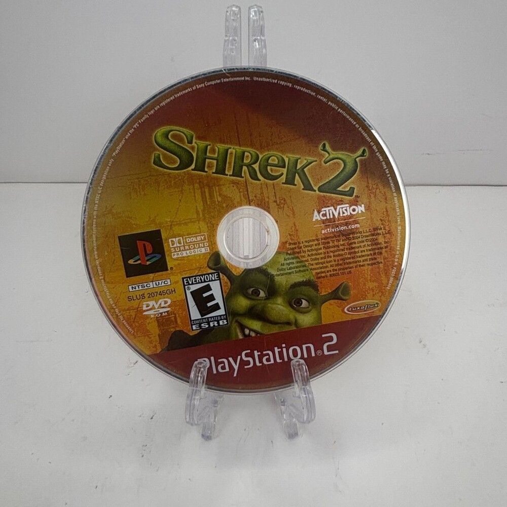 Shrek 2 PS2 (Sony PlayStation 2, 2004) Activision DVD-ROM Disc Only